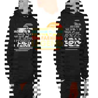 Farmer Funny Farming Dad Man Myth Legend Father Vintage Hoodie - Thegiftio UK