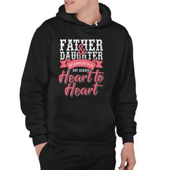 Father And Daughter Heart To Heart Hoodie | Mazezy