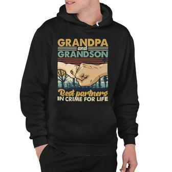 Father Grandpa And Grandson Best Partners In Crime For Life 113 Family Dad Hoodie - Monsterry