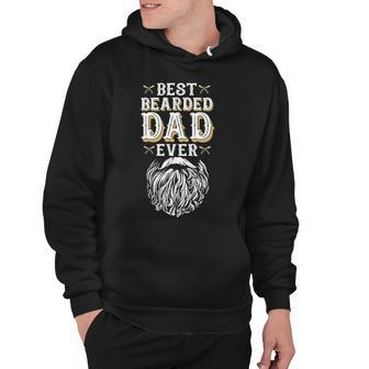 Father Grandpa Best Bearded Dad Ever Funny Fathers Day For Daddy With Beard Humor192 Family Dad Hoodie - Monsterry