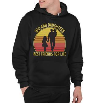 Father Grandpa Dad And Daughters Best Friends For Life Vintage137 Family Dad Hoodie - Monsterry CA