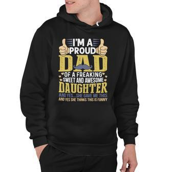 Father Grandpa Gift For Dad From Daughter Funny Fathers Day 5 Family Dad Hoodie - Monsterry CA