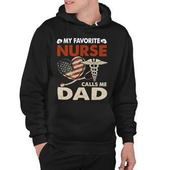 Father Grandpa Mens My Favorite Nurse Calls Me Daddad Papa Gi333 Family Dad Hoodie - Monsterry