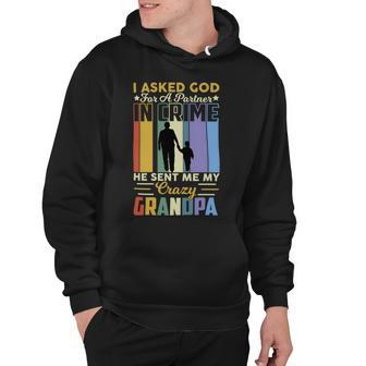 Father Grandpa Partner In Crime Kids87 Family Dad Hoodie - Monsterry