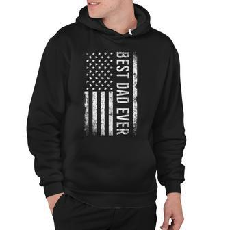 Fathers Day Best Dad Ever American Flag Hoodie | Mazezy