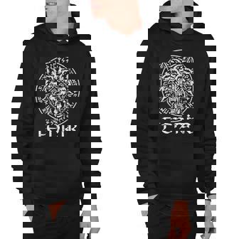 Fenrir Wolf Viking Norse Mythology Nordic Myth Animal Runes Hoodie | Mazezy