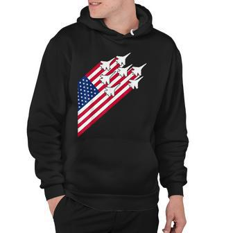 Fighter Jets Usa Flag 4Th Of July Fighter Jet Flag Hoodie - Seseable