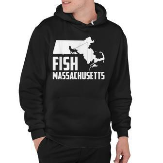 Fish Massachusetts State Pride Fishing Hoodie - Thegiftio UK