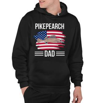 Fish Us Flag 4Th Of July Fathers Day Pikepearch Dad Hoodie - Seseable