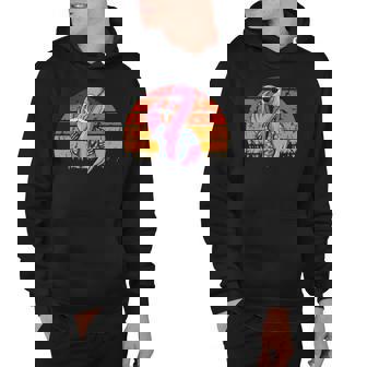 Flamingo Dad Fathers Day Retro Bird Animal Lover Zoo-Keeper Hoodie - Thegiftio