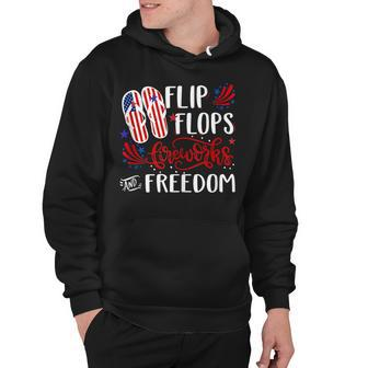 Flip Flops Fireworks And Freedom 4Th Of July V2 Hoodie | Mazezy