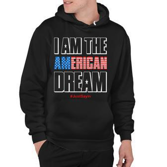 Fourth Of July I Am The American Dream Graphic Hoodie - Seseable