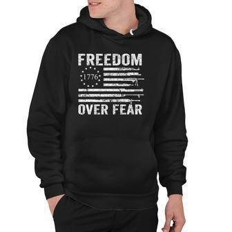 Freedom Over Fear - Pro Gun Rights 2Nd Amendment Guns Flag Hoodie | Mazezy