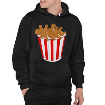 Fried Chicken Bucket Funny Fast Food Halloween Costume Hoodie - Seseable