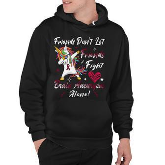 Friends Dont Let Friends Fight Brain Aneurysm Alone Unicorn Burgundy Ribbon Brain Aneurysm Bpd Brain Aneurysm V2 Hoodie | Favorety AU