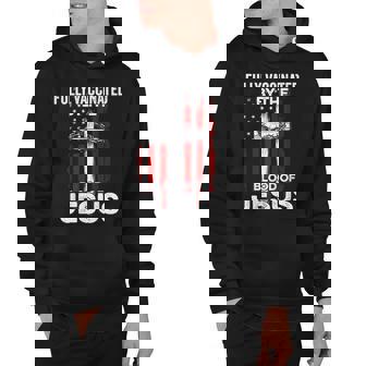 Fully Vaccinated By The Blood Of Jesus Christian Usa Flag V2 Hoodie - Thegiftio