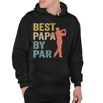 Funny Best Papa By Par Fathers Day Golf  Gift Grandpa  Hoodie