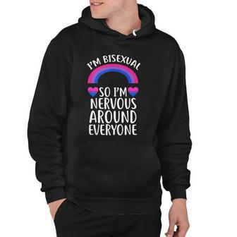 Funny Bisexual Pride Flag Colored Quote Gift Hoodie | Mazezy