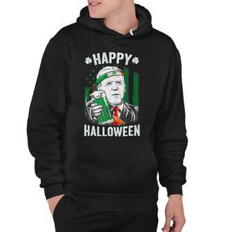 Funny Leprechaun Biden Happy Halloween For St Patricks Day Hoodie | Favorety AU