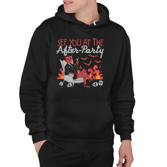Funny See You At The After-Party Hell Devil Skull Casual Hoodie | Mazezy
