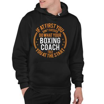 Funny Sport Instructor And Player Funny Boxing Coach Hoodie - Thegiftio UK