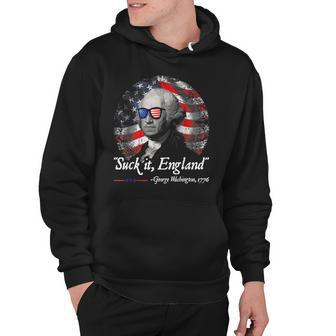 Funny Suck It England 4Th Of July George Washington Hoodie - Seseable