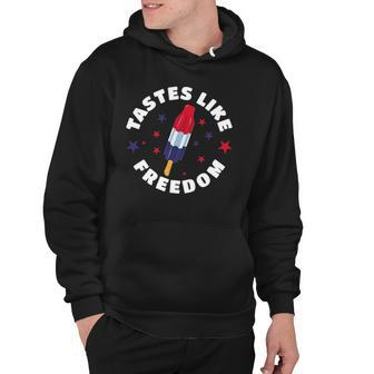 Funny Tastes Like Freedom Red White Blue 4Th Of July Party Hoodie | Mazezy