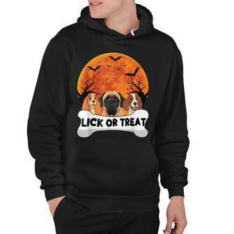 Funny Trick Lick Or Treat Dog Lover Dad Mom Halloween Hoodie - Seseable