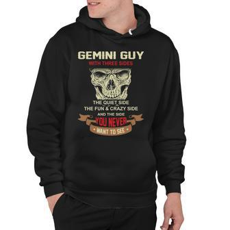 Gemini Guy I Have 3 Sides Gemini Guy Birthday Hoodie - Seseable