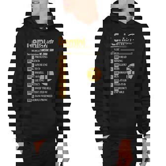 Gemini Zodiac Gemini Facts Birthday Hoodie | Seseable CA