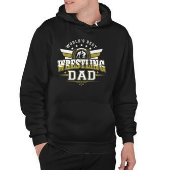 Gifts For Men Worlds Best Freestyle Wrestling Dad Hoodie | Mazezy