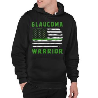 Glaucoma Warrior Usa Flag United States Flag Green Ribbon Glaucoma Glaucoma Awareness Hoodie | Favorety UK