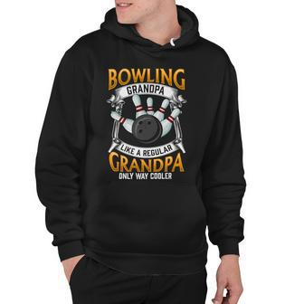 Grandfather Cool Grandad Bowler 416 Bowling Bowler Hoodie - Seseable
