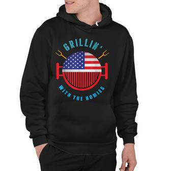 Grillin Dad Grilling T 4Th Of July Independence Hoodie - Seseable