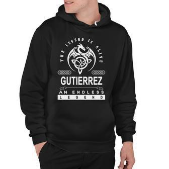Gutierrez Name Gift Gutierrez An Enless Legend Hoodie - Seseable