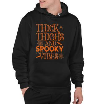 Halloween Thick Thighs And Spooky Vibes V3 Hoodie - Thegiftio UK