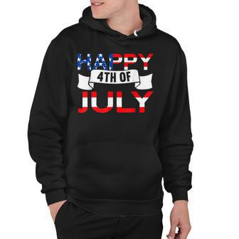 Happy 4Th Of July American Flag Usa Funny 4Th Of July Hoodie - Seseable