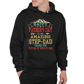 Happy Fathers Day Step-Dad For Dad Daddy Step-Father Hoodie - Thegiftio UK
