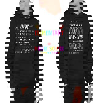 Hello Middle School Graduation Goodbye Elementary School Hoodie | Mazezy