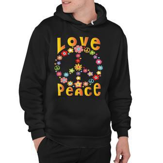 Hippie Love Peace Freedom 60S 70S Tie Dye Hoodie - Thegiftio UK
