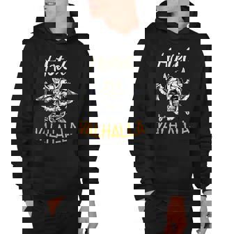 Hotel Valhalla Odin Nordic Viking Hoodie - Thegiftio