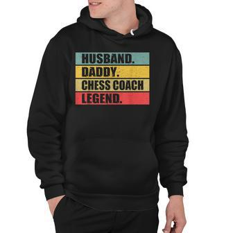 Husband Dad Chess Coach Quote Vintage Fathers Day Hoodie - Thegiftio UK