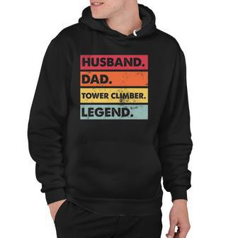 Husband Dad Tower Climber Funny Tower Climbing Father Mens Hoodie | Mazezy