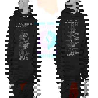 I Have Time To Listen Suicide Prevention Awareness Sunflower Hoodie - Thegiftio UK