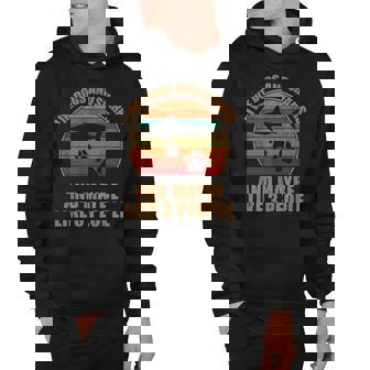 I Like Dogs And Sharks And Maybe 3 People Retro Funny Shark Hoodie - Thegiftio