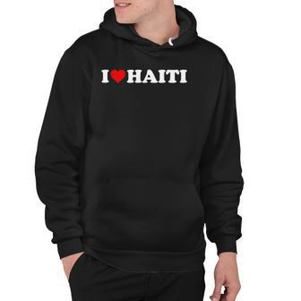 I Love Haiti - Red Heart Hoodie | Mazezy UK