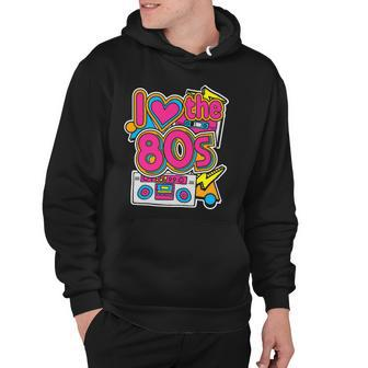 I Love The 80S Retro Cassette Tape Costume Halloween Party Design Hoodie | Mazezy