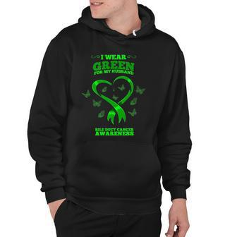 I Wear Green For My Husband Bile Duct Cancer Awareness Hoodie | Mazezy