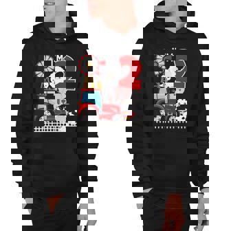 Im 2 Farm Theme Birthday 2 Yrs Old Barnyard Farm Animals Hoodie | Mazezy