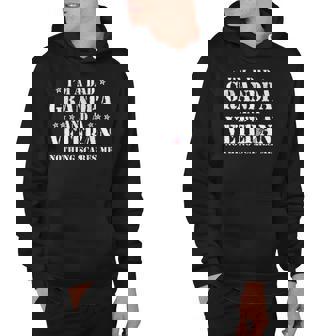Im A Dad Grandpa Veteran Fathers Day Men Hoodie | Mazezy